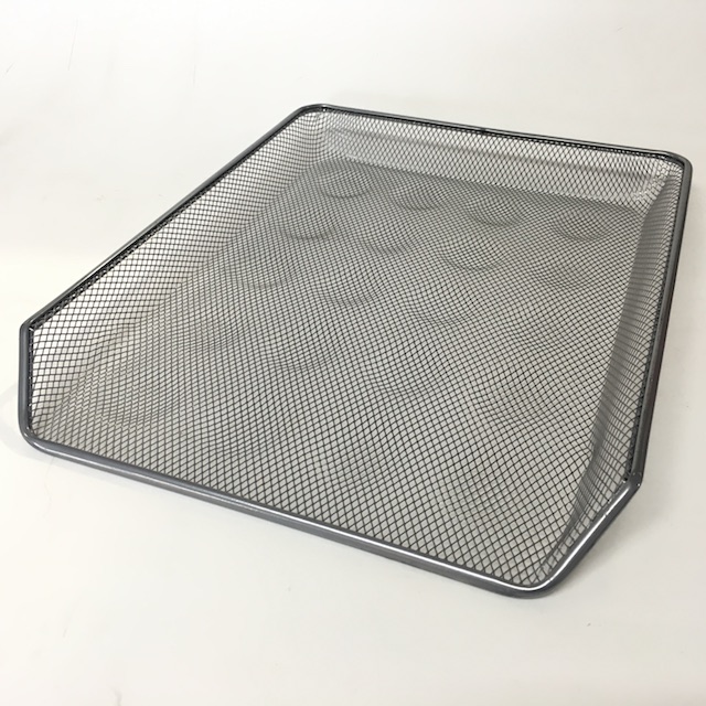 DOCUMENT TRAY, Silver Grey Mesh - Style 2